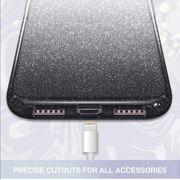 NWT iPhone 11 Bling Glitter Protective Case 6.1” Black Gradient - Picture 3 of 8
